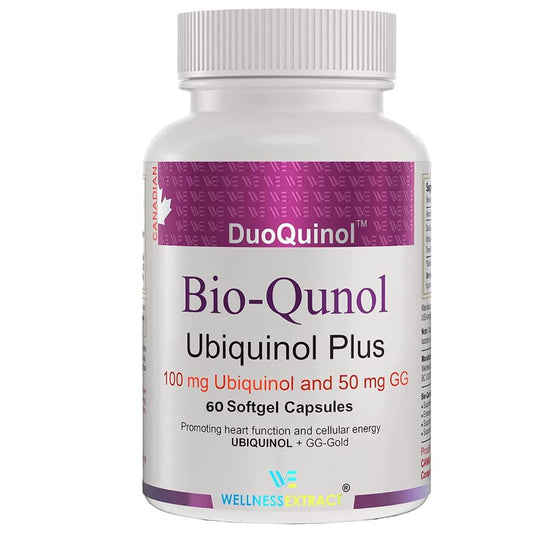 Bio-Qunol Ubiquinol (CoQ10) Supplement with 50mg GG gold - 100mg - 60