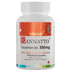 Tocotrienols Vitamin E - 300mg 30-softgels |Eannatto Deltagold (90% Delta & 10% Gamma)