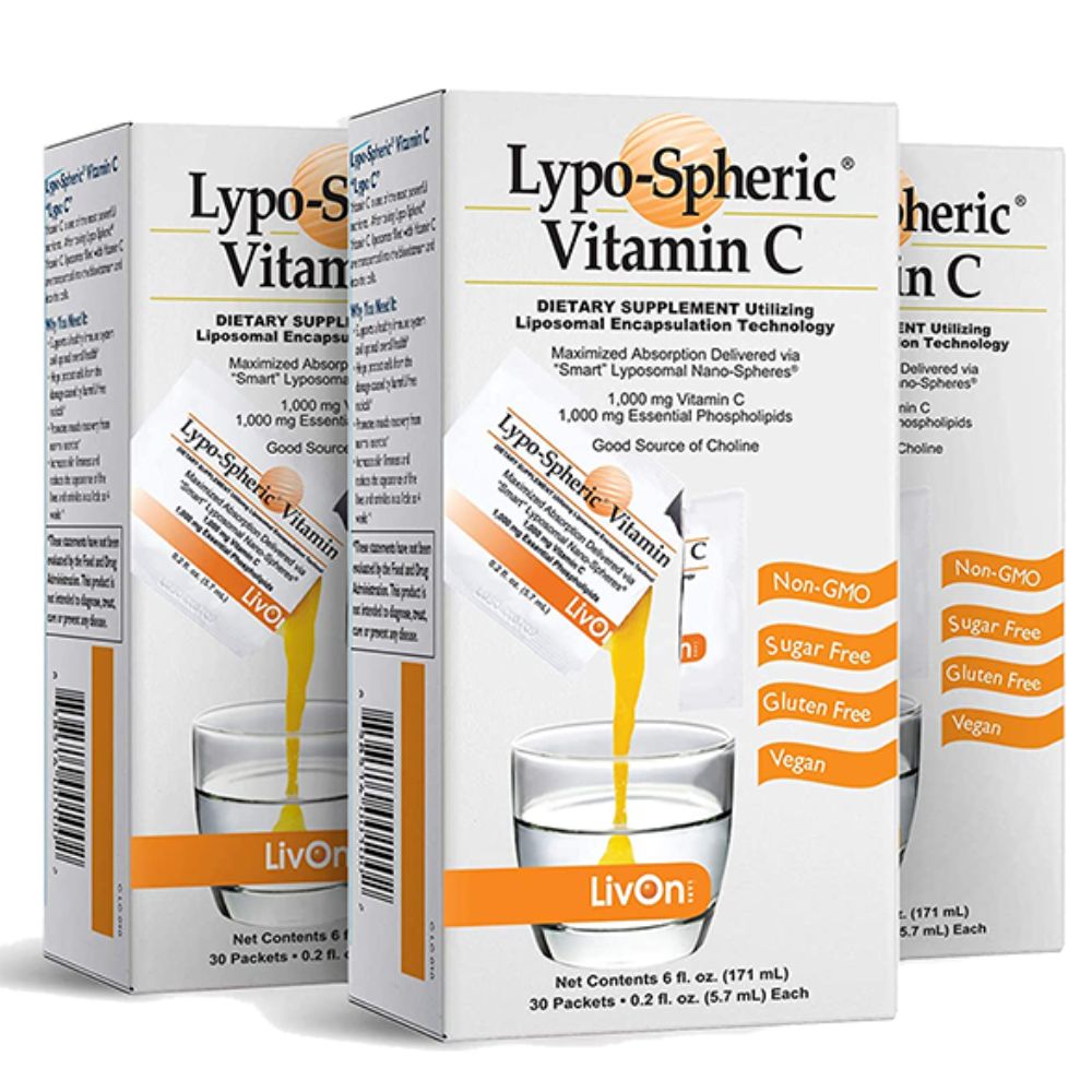 Lypo-Spheric® Vitamin C – Liposomal Technology from Livon-Labs USA- 30 Sachet