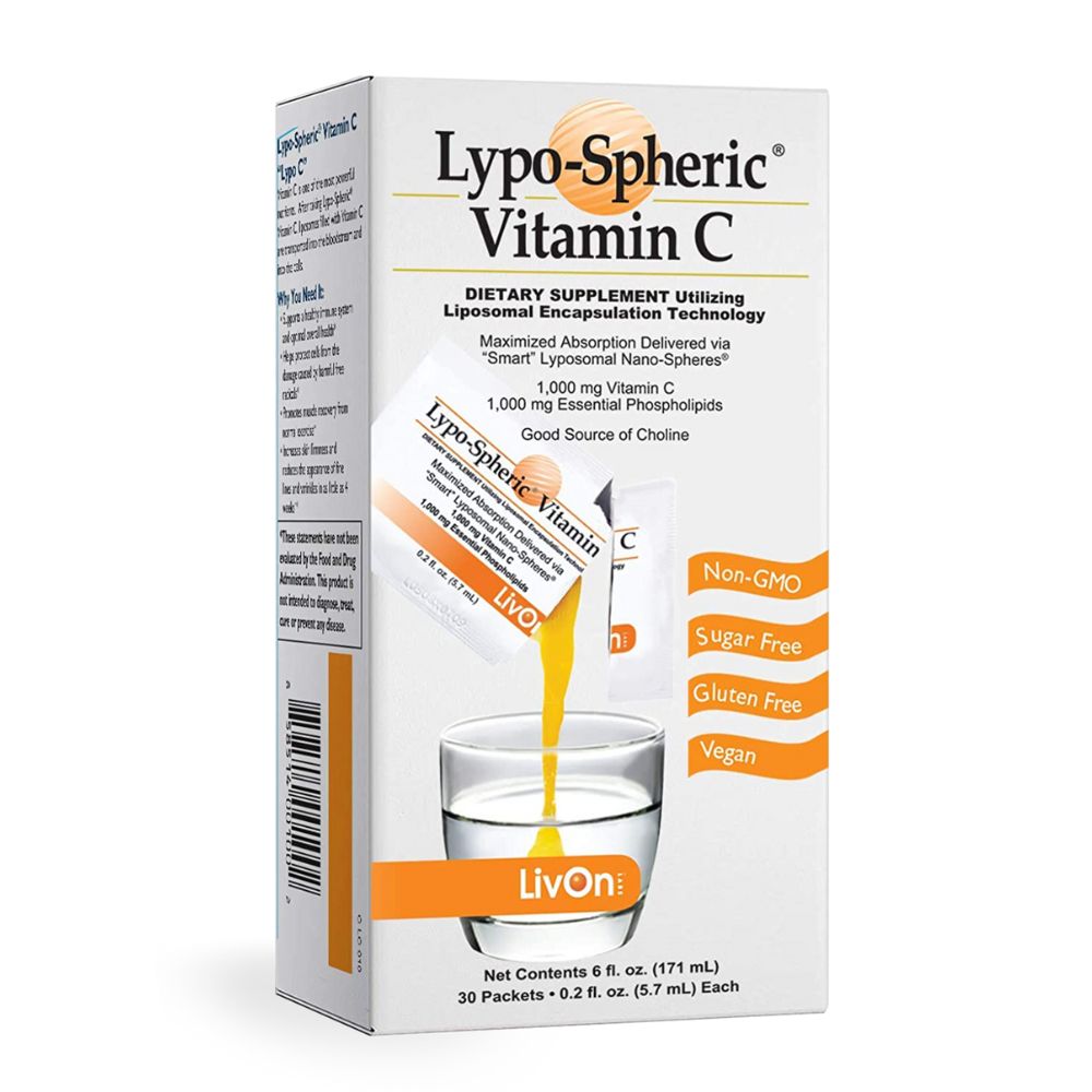 Lypo-Spheric® Vitamin C – Liposomal Technology from Livon-Labs USA- 30 Sachet