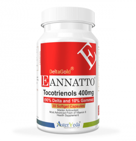 Eannatto Tocotrienols Deltagold Vitamin E 400 mg | Master Antioxidants - 30 Softgels (90% Delta & 10